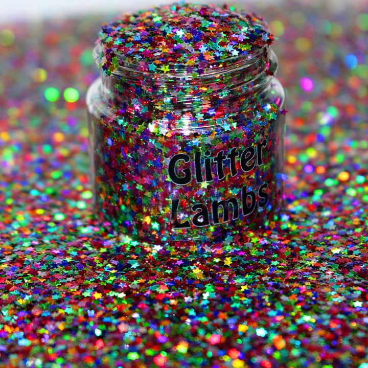 Star Sprinkle Magic Holographic Tiny Glitter 1mm for Nail art, resin, snowglobe tumlber cups, arts and crafts, card making