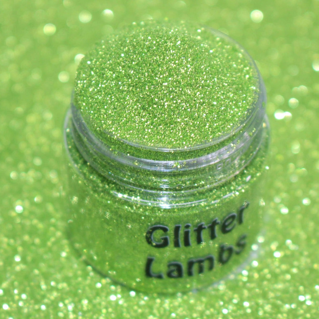 Turtle Power Green Metallic Hex Glitter (.004) by GlitterLambs.com
