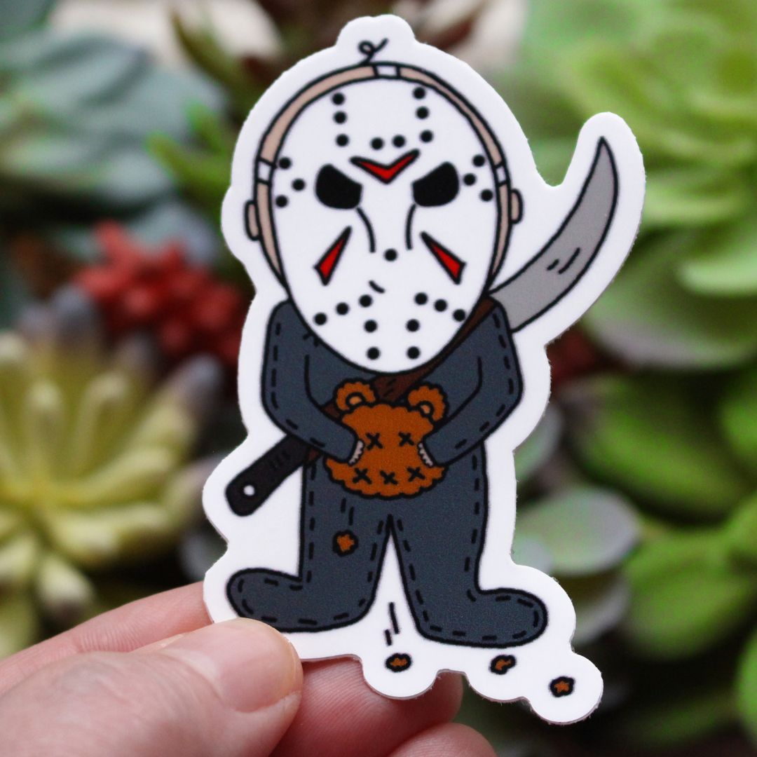 Jason Stickers Baby Jason Voorhees Halloween Sticker (Friday 13th) – Glitter Lambs