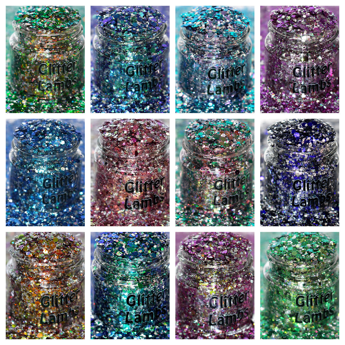 Beetlejuice Glitter Collection Of 12 – Glitter Lambs