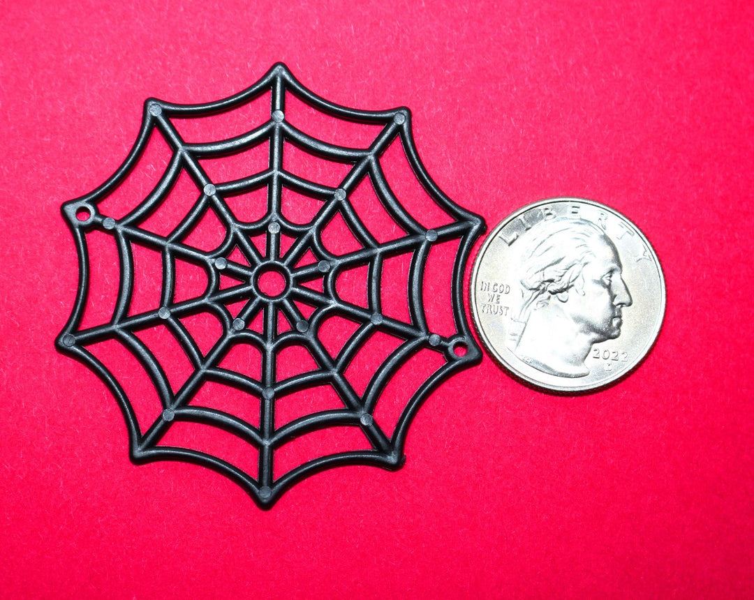 Black Plastic Halloween Spider Web