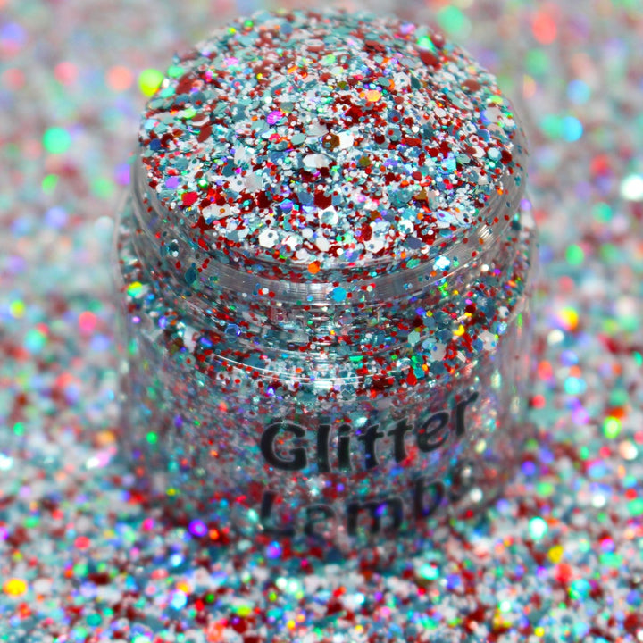 Don't Touch My Peppermint Blizzard Christmas Glitter by GlitterLambs.com