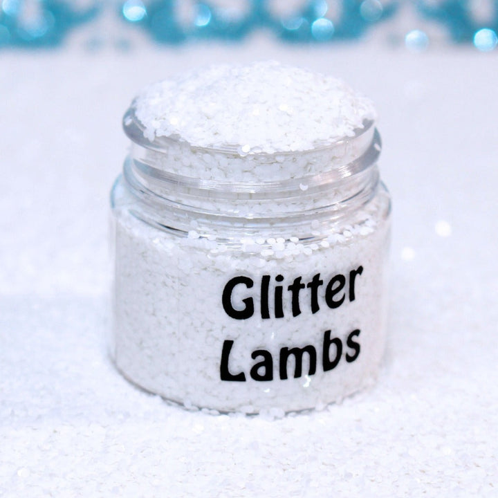 It's Snowing White Dot Christmas Glitter by GlitterLambs.com