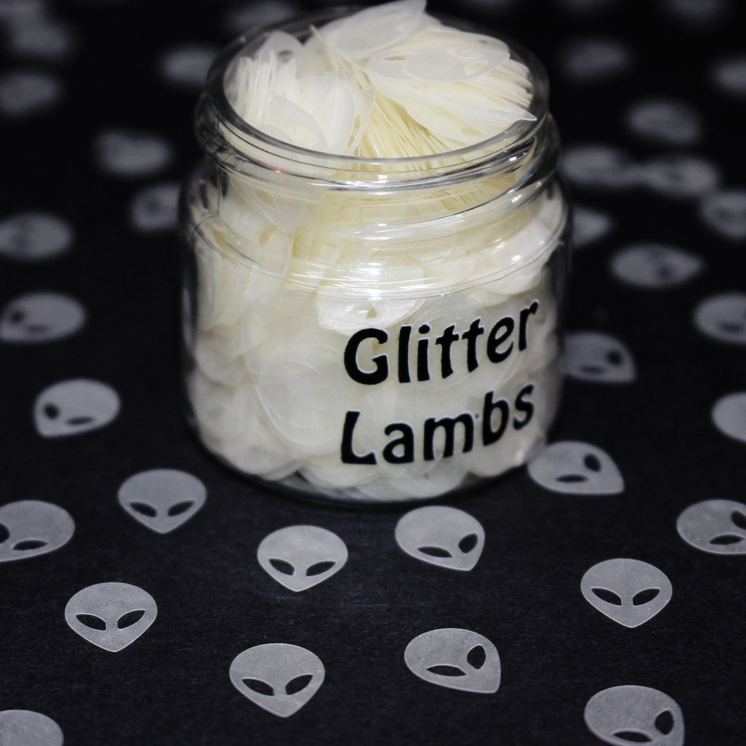 Out Of This World Alien Glitter Glow in the dark glitter by GlitterLambs.com