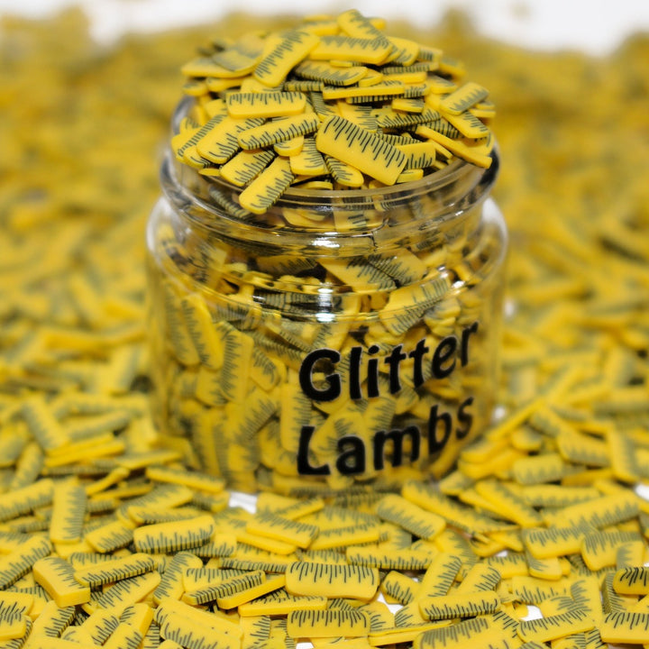 School Ruler Clay Sprinkles (5mm) by GlitterLambs.com