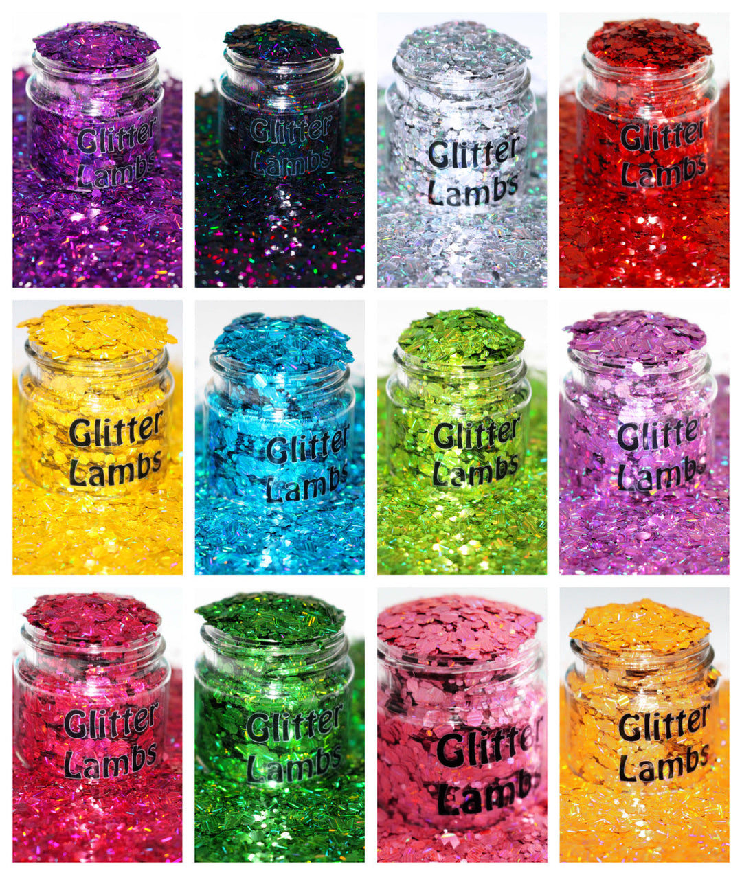 Sleeping Beauty Glitter Collection of 12 by GlitterLambs.com