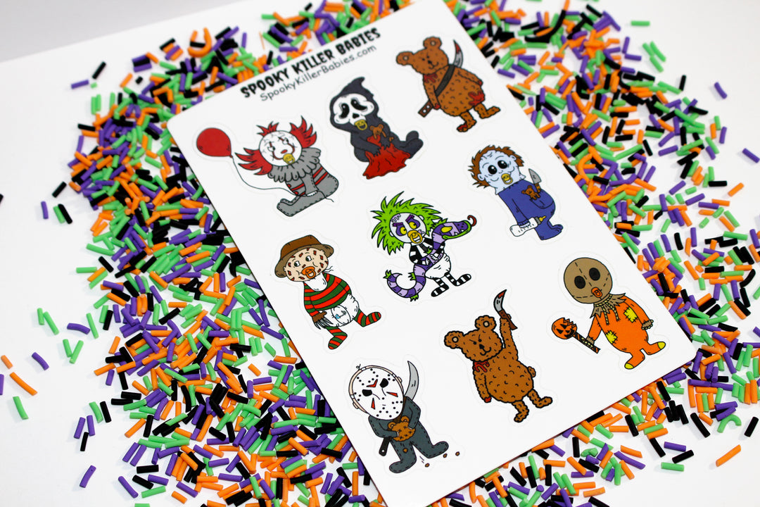 Spooky Halloween Sticker Sheet