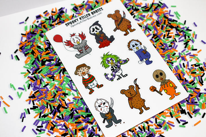 Spooky Halloween Sticker Sheet