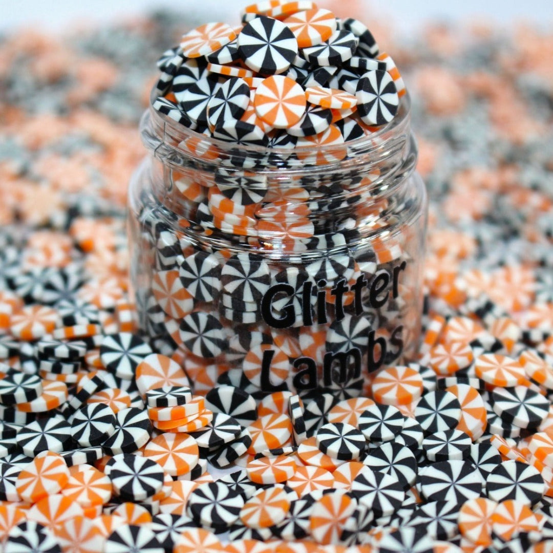 Witches Waltz Peppermint Clay Sprinkles (5mm) by GlitterLambs.com Halloween Clay