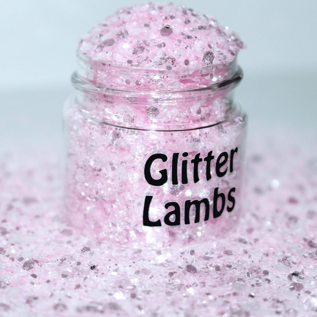 A Unicorn Licked My Cotton Candy pink glitter. Great for crafts, nails, resin, body, hair, etc.  by GlitterLambs.com