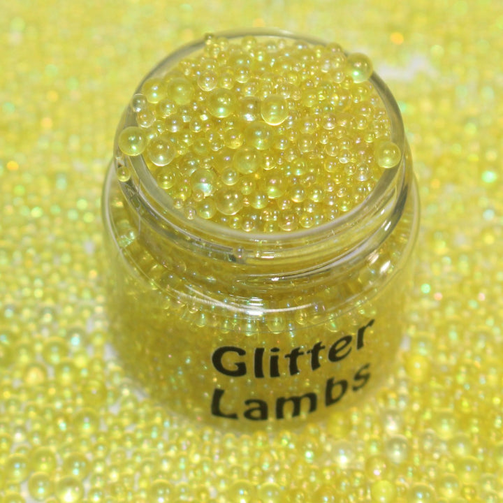 Addicted To Melted Butter Yellow Caviar Beads 1-3mm by GlitterLambs.com
