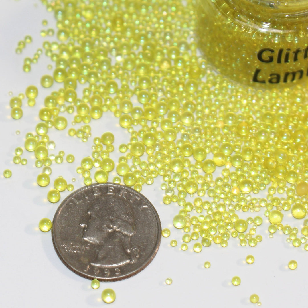 Addicted To Melted Butter Yellow Caviar Beads 1-3mm by GlitterLambs.com