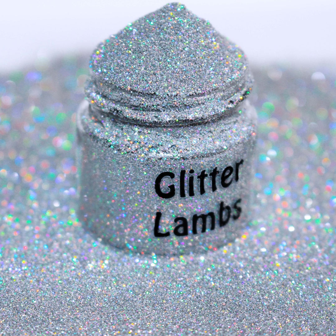Area 51 Silver Cosmetic Holographic Glitter by GlitterLambs.com .004