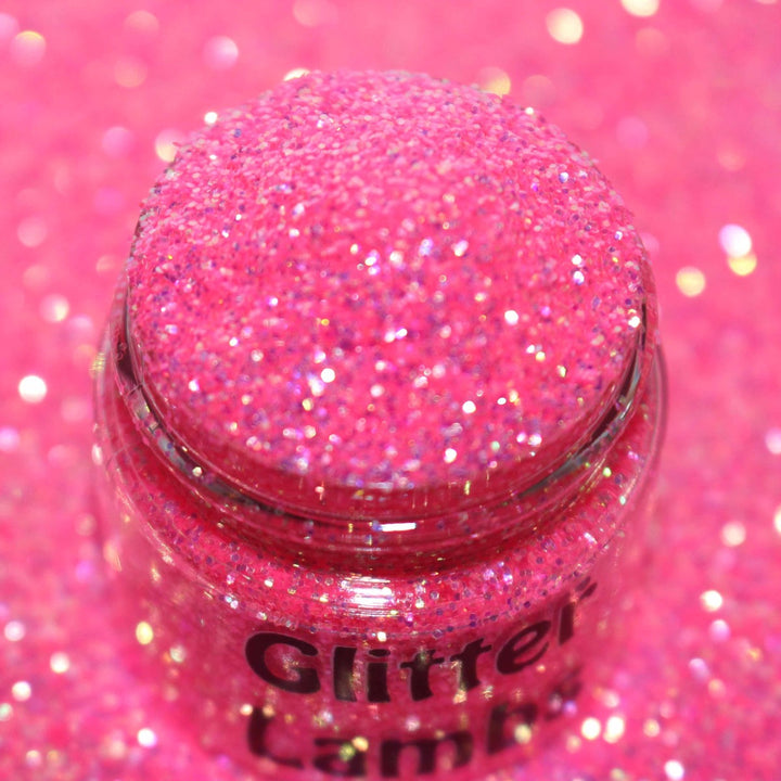 Bubblegum Lollipop Pink Iridescent Glitter by GlitterLambs.com
