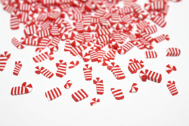 Candy Cane Lane Christmas Clay Sprinkles by GlitterLambs.com