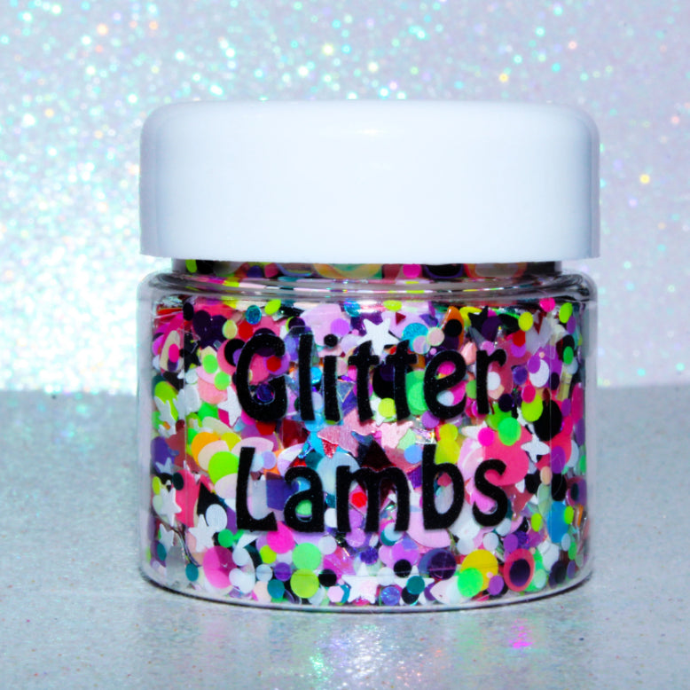 "Candy Land Board Game" glitter from the Candy Land Glitter Collection by Glitter Lambs | GlitterLambs.com