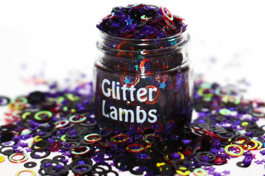 Casting Spells Glitter. Great for crafts, resin, nails, etc. Jar is 15 mL. By GlitterLambs.com