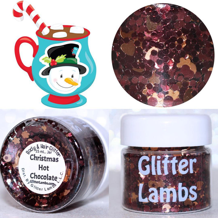 Christmas Hot Chocolate glitter by GlitterLambs.com