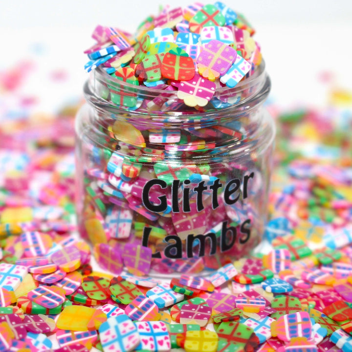 Christmas Presents clay sprinkles by GlitterLambs.com
