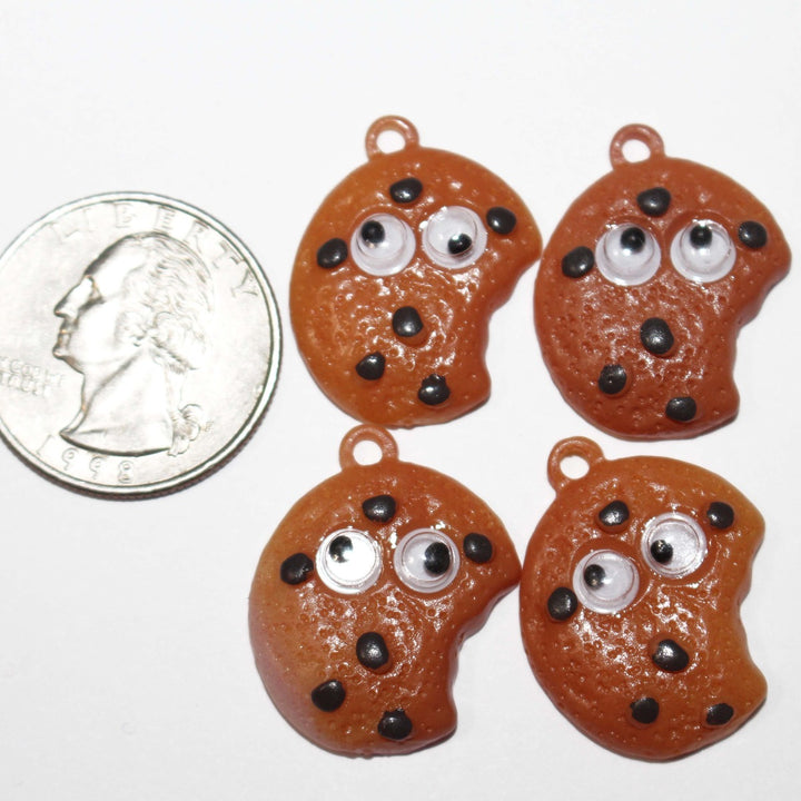 Cookie with eyeballs cabochons