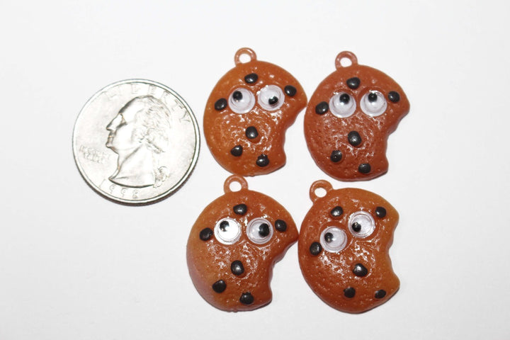 Cookie with eyeballs cabochons