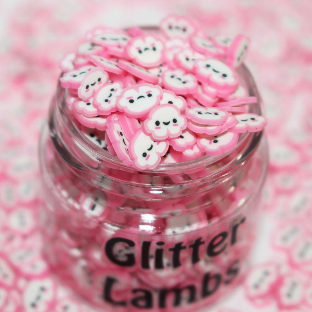 Cotton Candy Clouds Fake Sprinkles by GlitterLambs.com