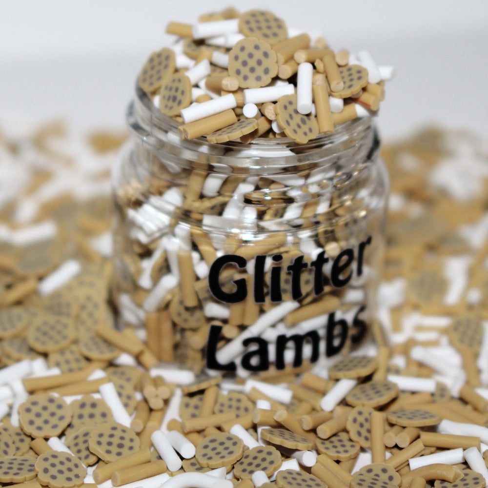 Creme De Le Creme A La Edgar clay sprinkles by GlitterLambs.com