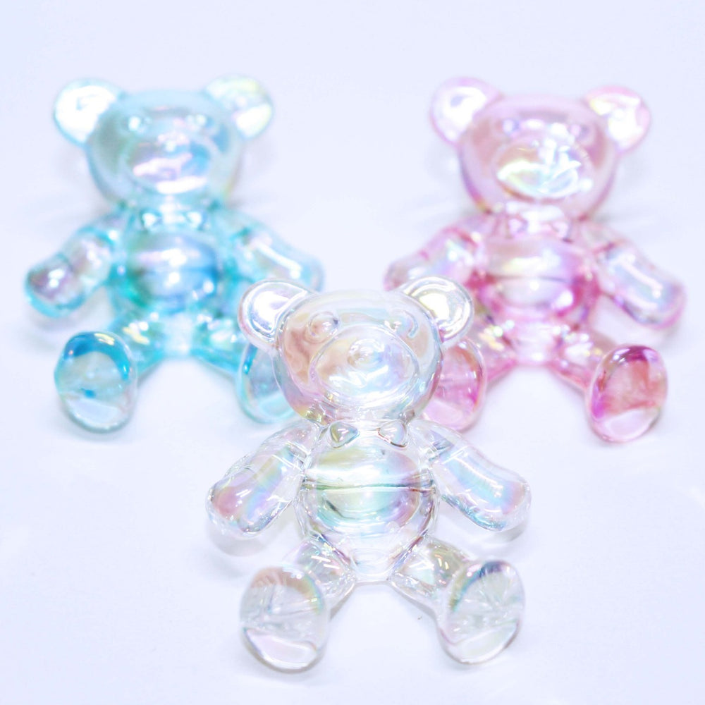 Crystal Teddy Bear Miniatures Dollhouse Accessories by GlitterLambs.com