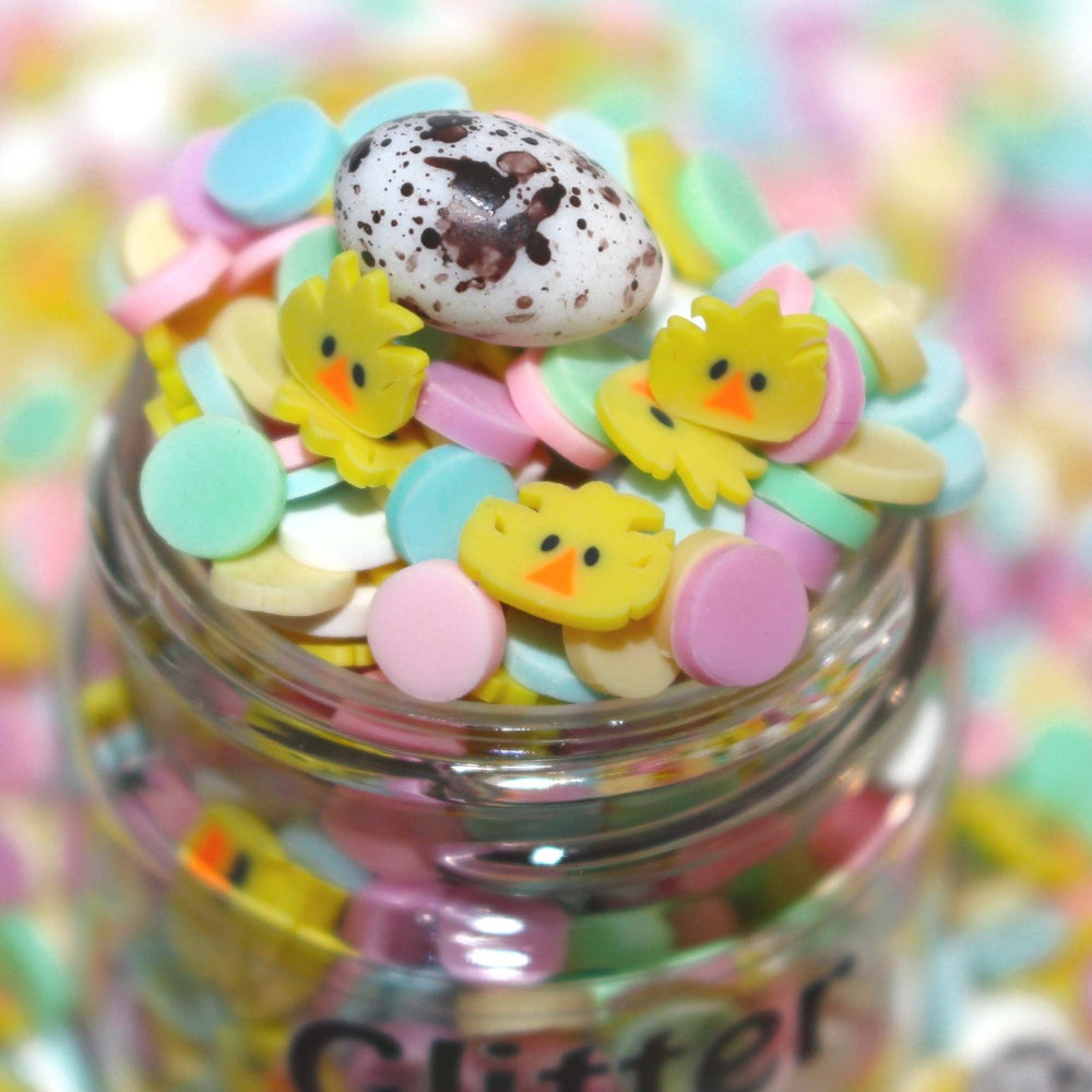 Easter Chicks Clay Sprinkles by GlitterLambs.com