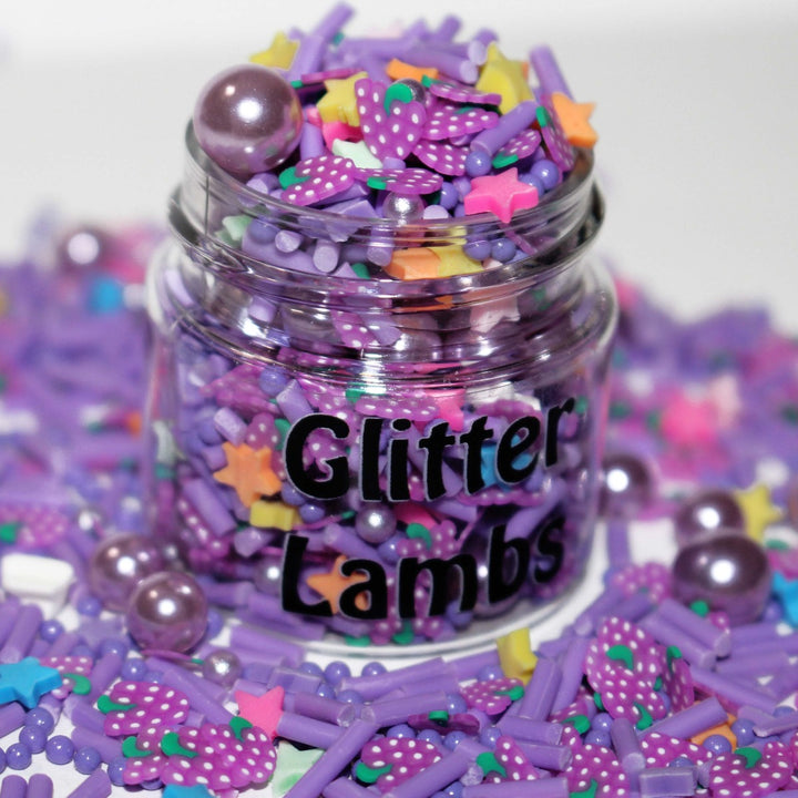 Fizzy Grape Soda Clay Sprinkles And Beads by GlitterLambs.com