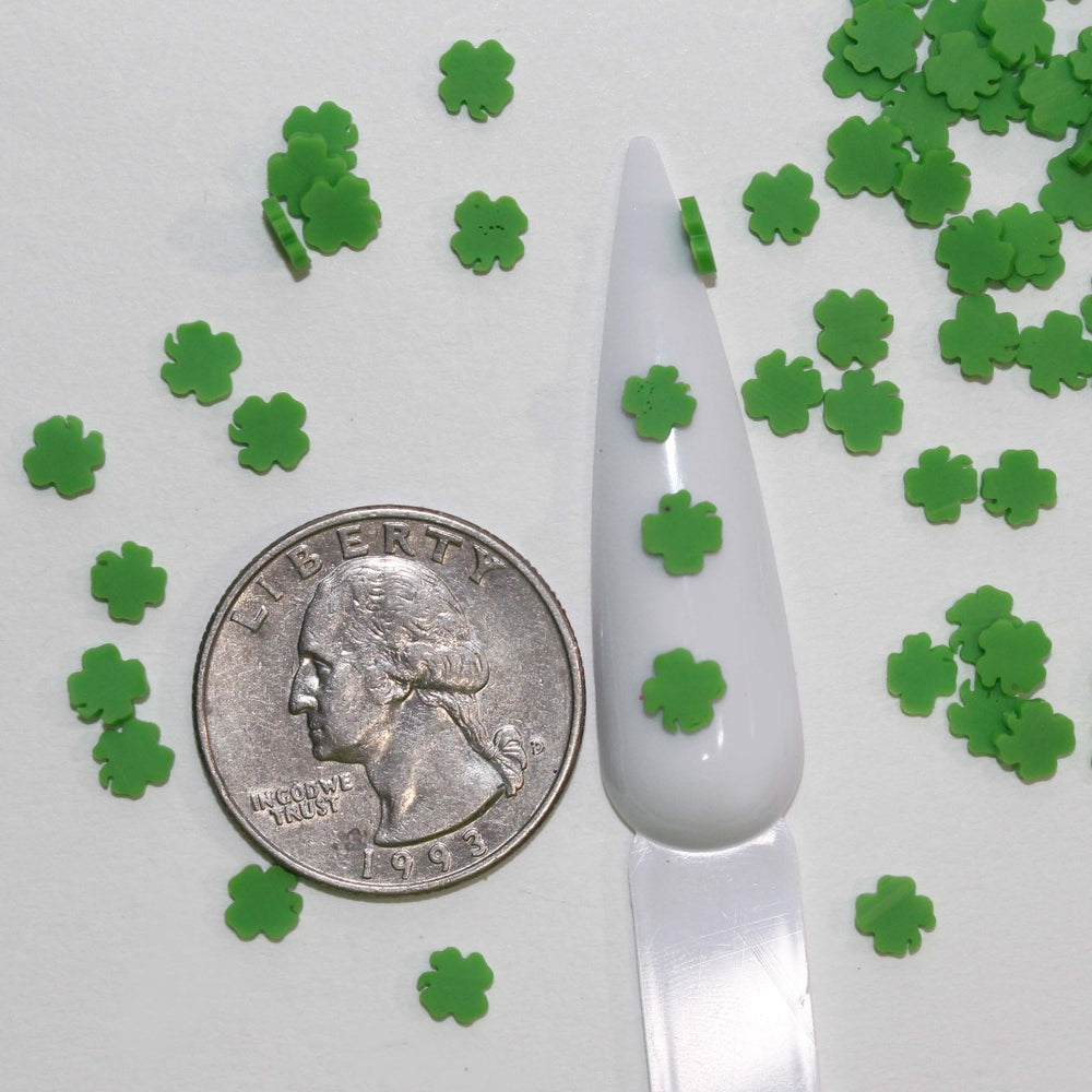 Four Leaf Clovers Clay Sprinkles St. Patrick's Day  by GlitterLambs.com