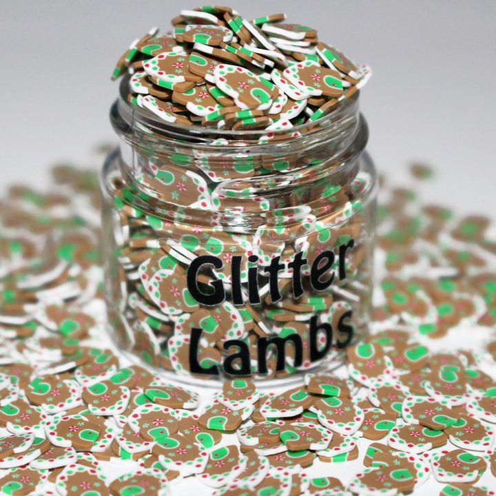 Gingerbread House Cookies Christmas Clay Sprinkles by GlitterLambs.com