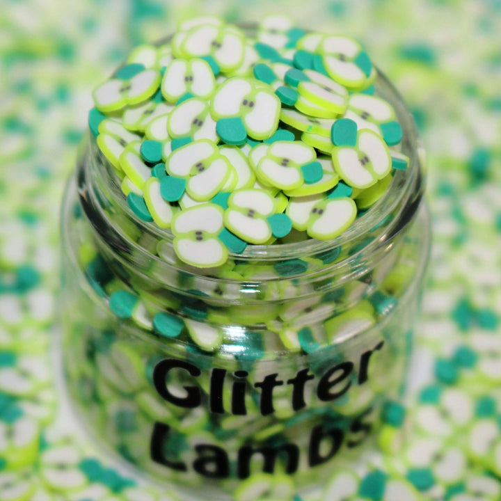 Green Apples Fake Sprinkles by GlitterLambs.com