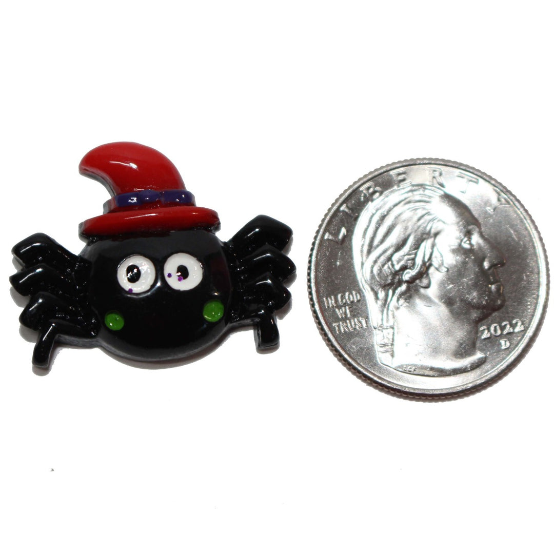 Halloween Spider Miniature Cabochon by GlitterLambs.com