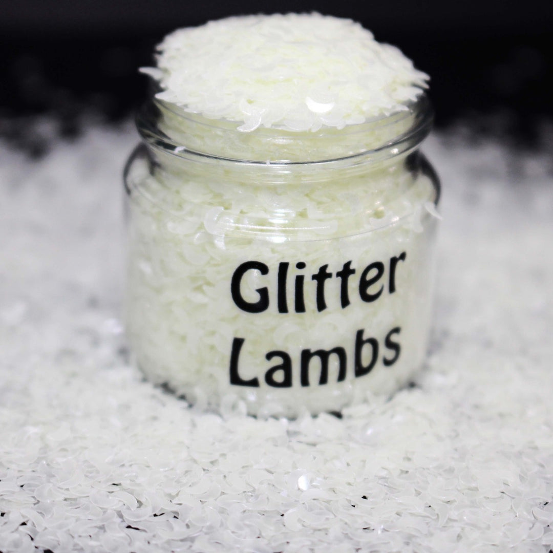 Howling At The Moon Halloween Glitter Glow In The Dark By GlitterLambs.com 3mm