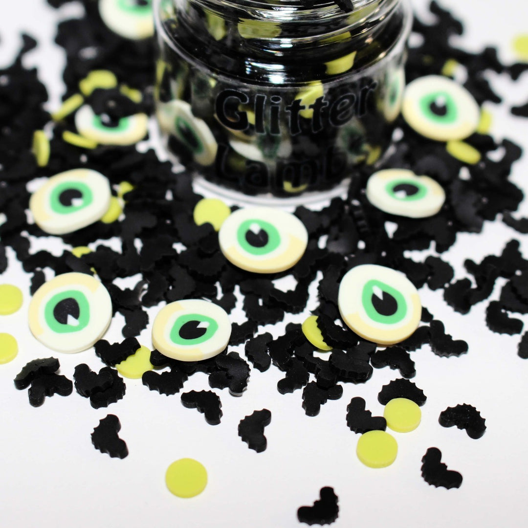  I Always Feel Like Somebody's Watching Me Halloween Clay Sprinkles Slices by GlitterLambs.com