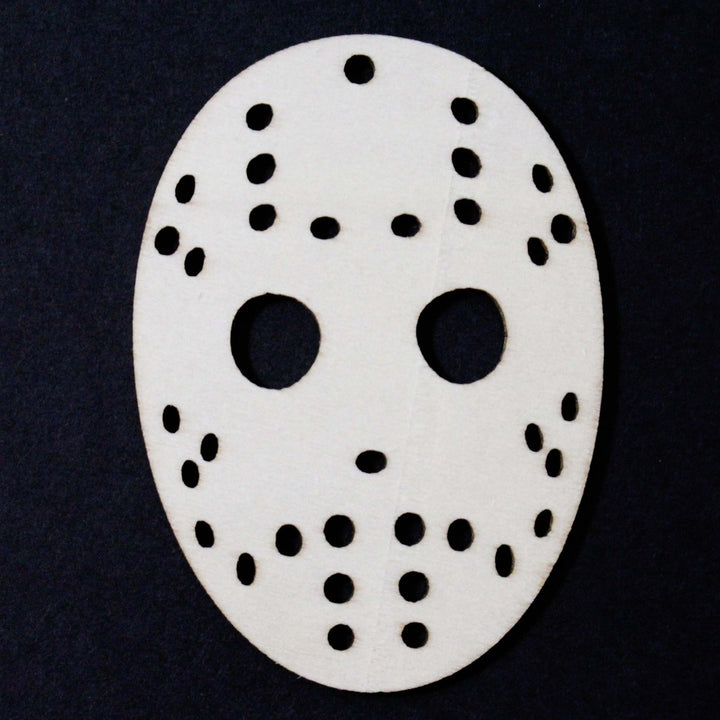 Jason Mask Halloween Laser Cut Wood Shapes by GlitterLambs.com