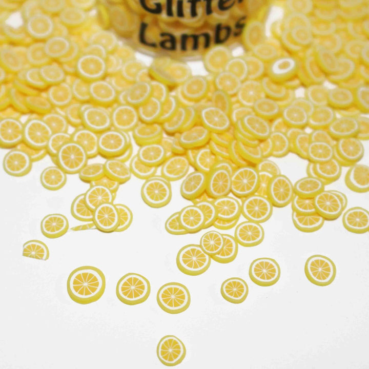 Lemon Squeeze Fake Clay Sprinkles by GlitterLambs.com