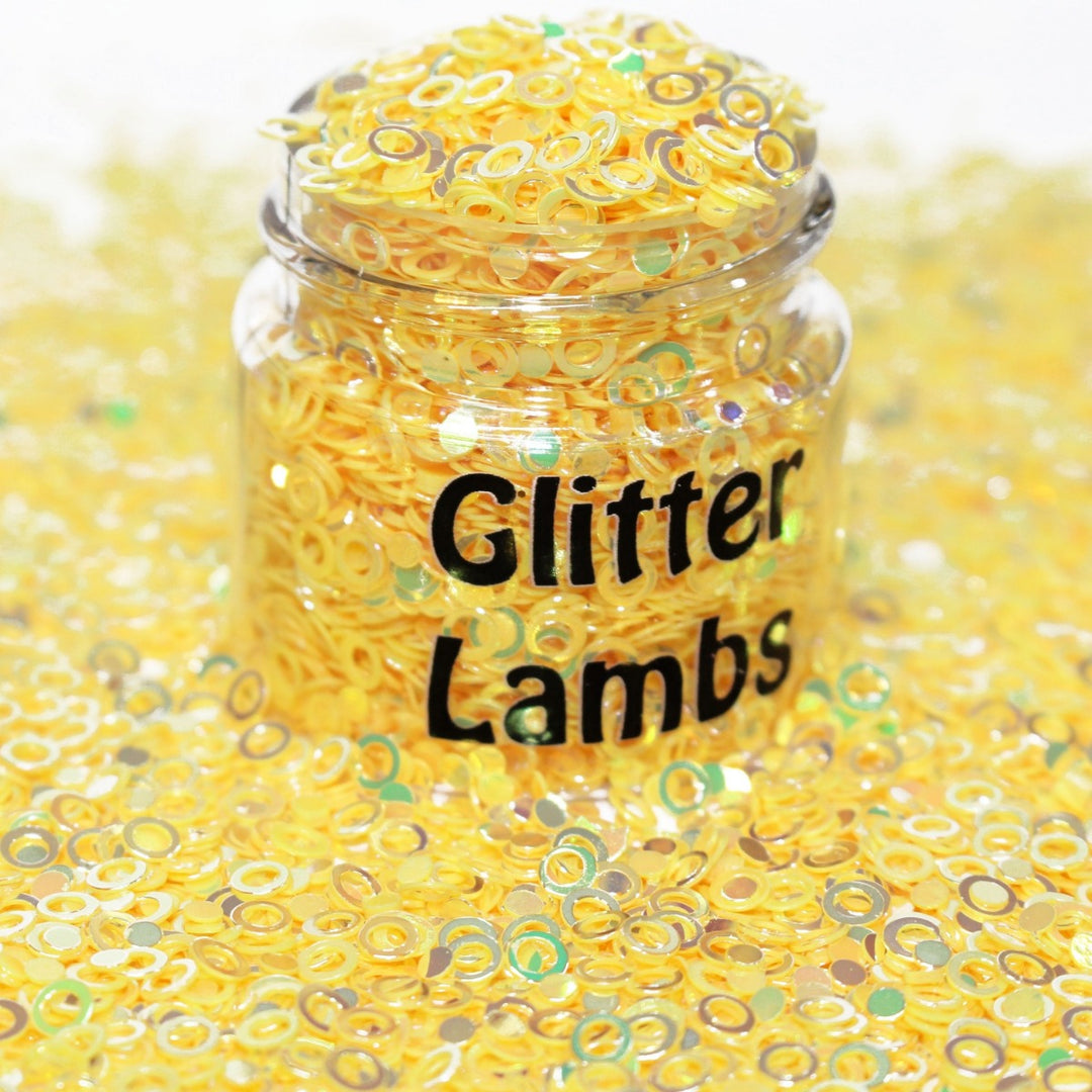 Lemon Glitter by GlitterLambs.com Yellow