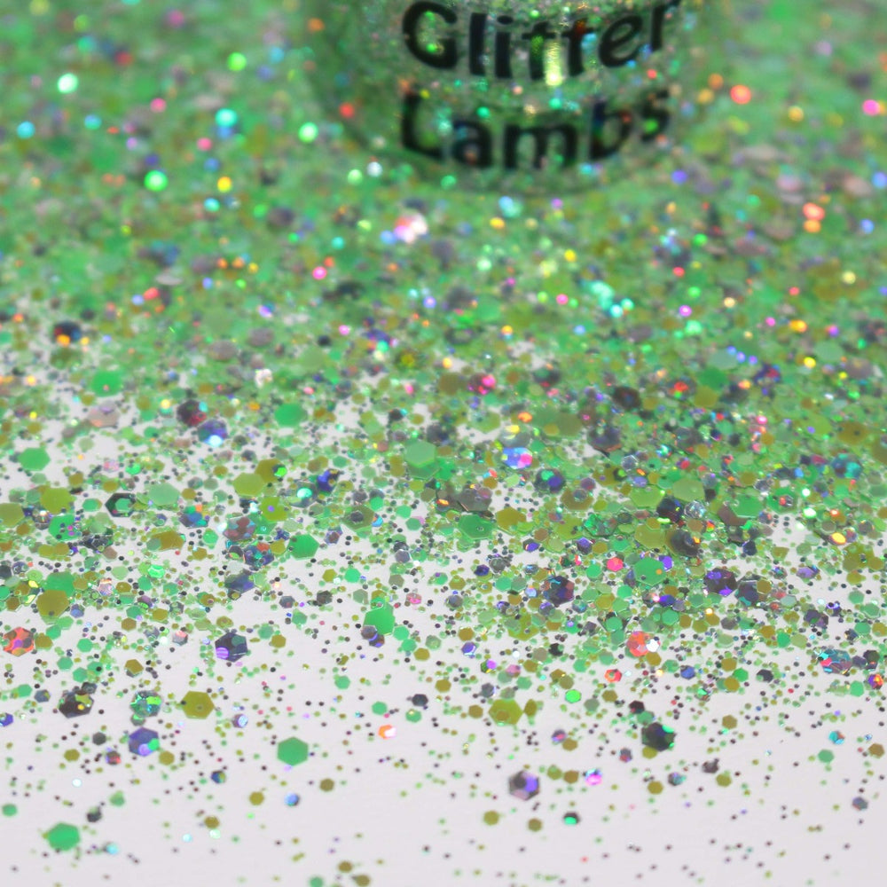 Lime Soda Glitter by GlitterLambs.com