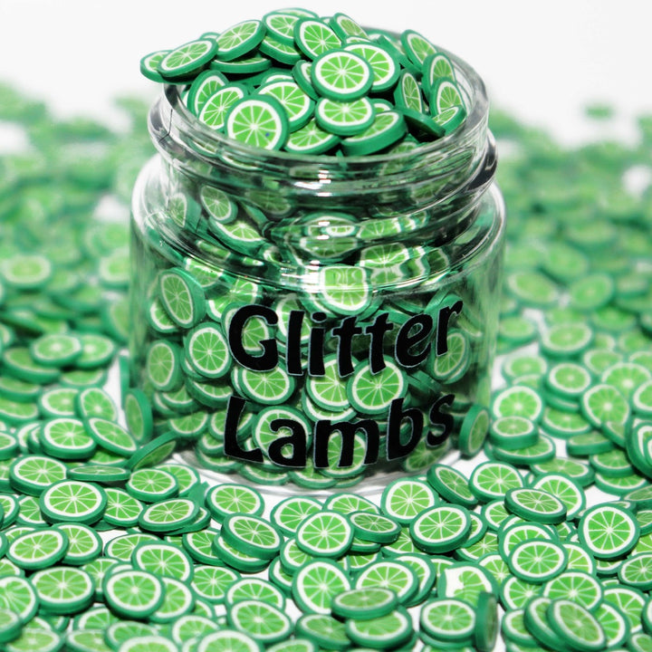 Lime Time Fake Clay Sprinkles by GlitterLambs.com