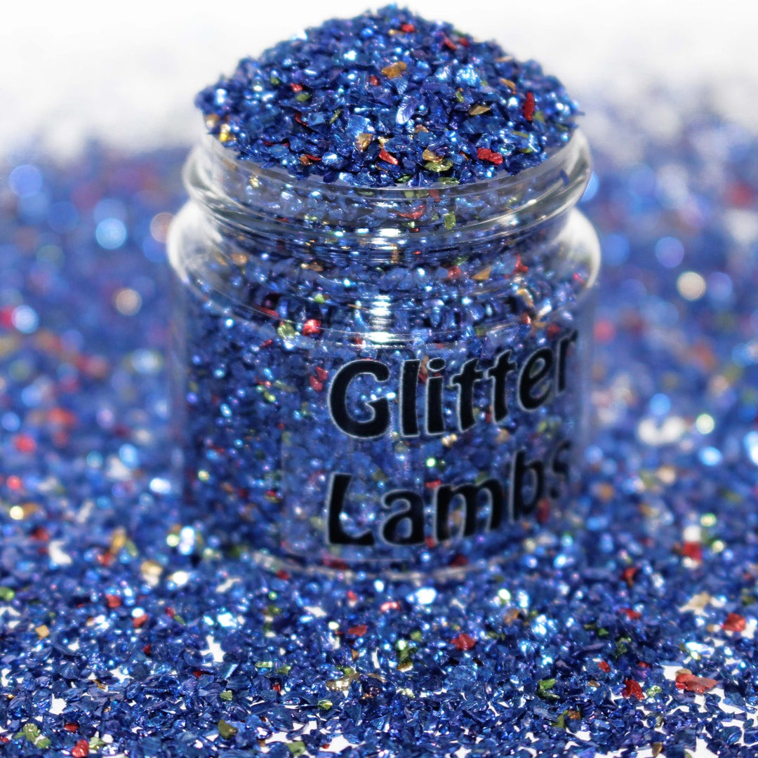 Little Blue Boy Glitter by GlitterLambs.com. Part of the Mother Goose Nursery Rhymes Collection