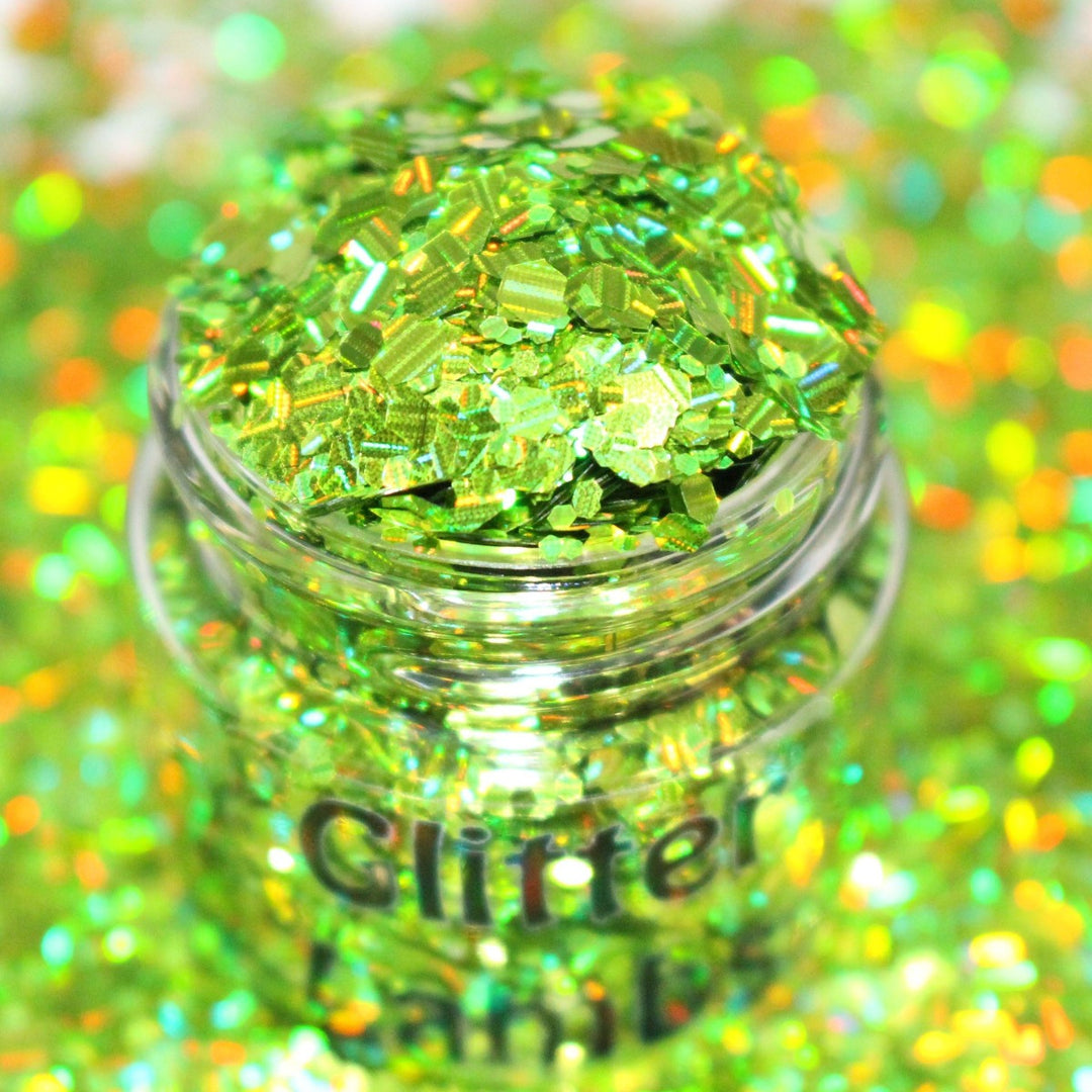The Elves Ate The Frosting Off My Sugar Cookies Christmas Glitter by GlitterLambs.com Green Holographic Glitter