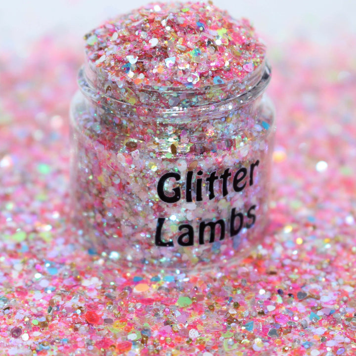 McBunny Fluffy Paws Easter Glitter by GlitterLambs.com
