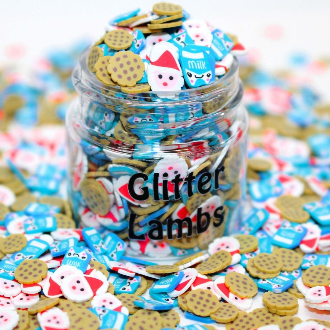Milk And Cookies For Santa Christmas Clay Sprinkles by GlitterLambs.com