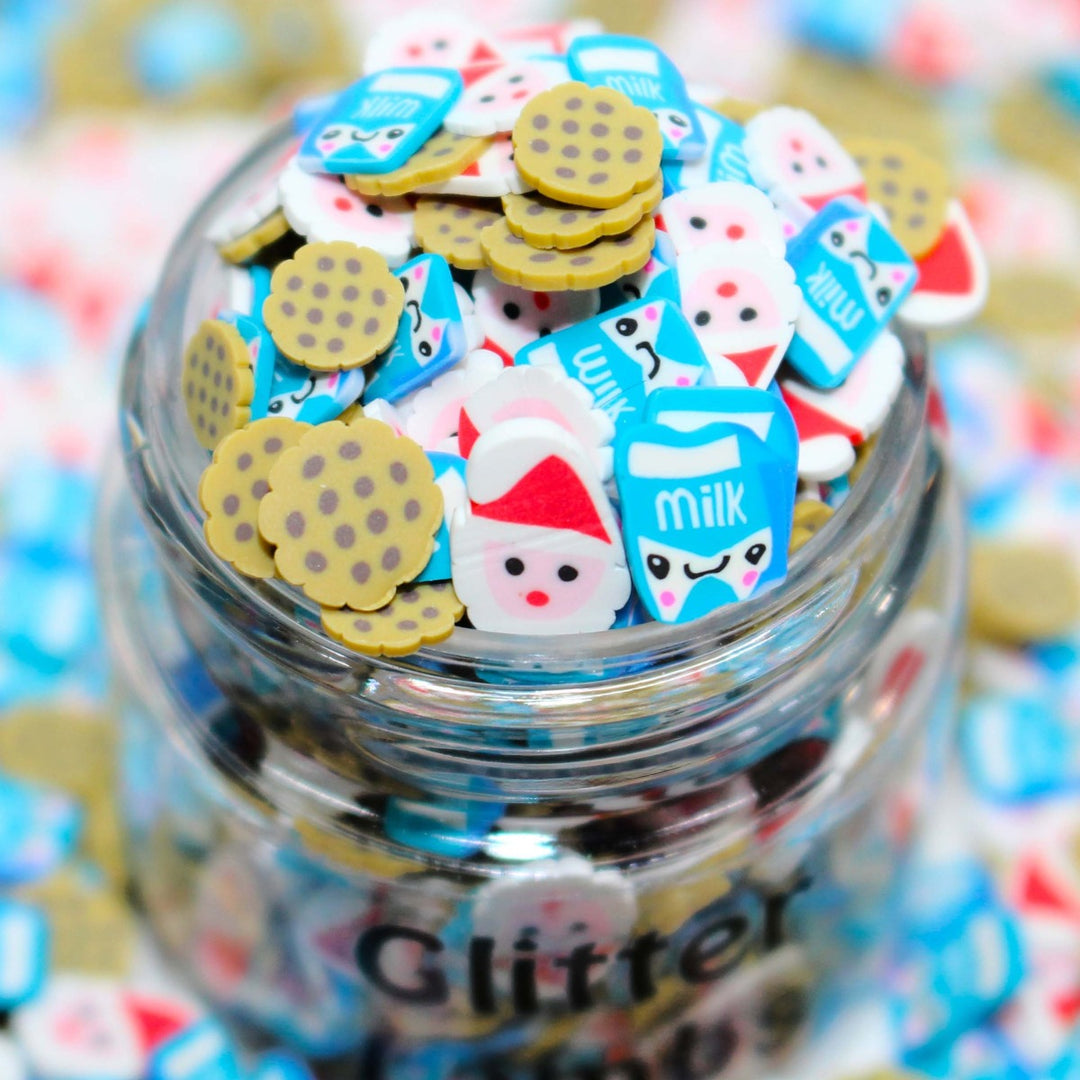 Milk And Cookies For Santa Christmas Clay Sprinkles by GlitterLambs.com