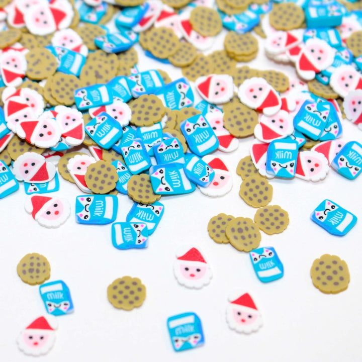 Milk And Cookies For Santa Christmas Clay Sprinkles by GlitterLambs.com