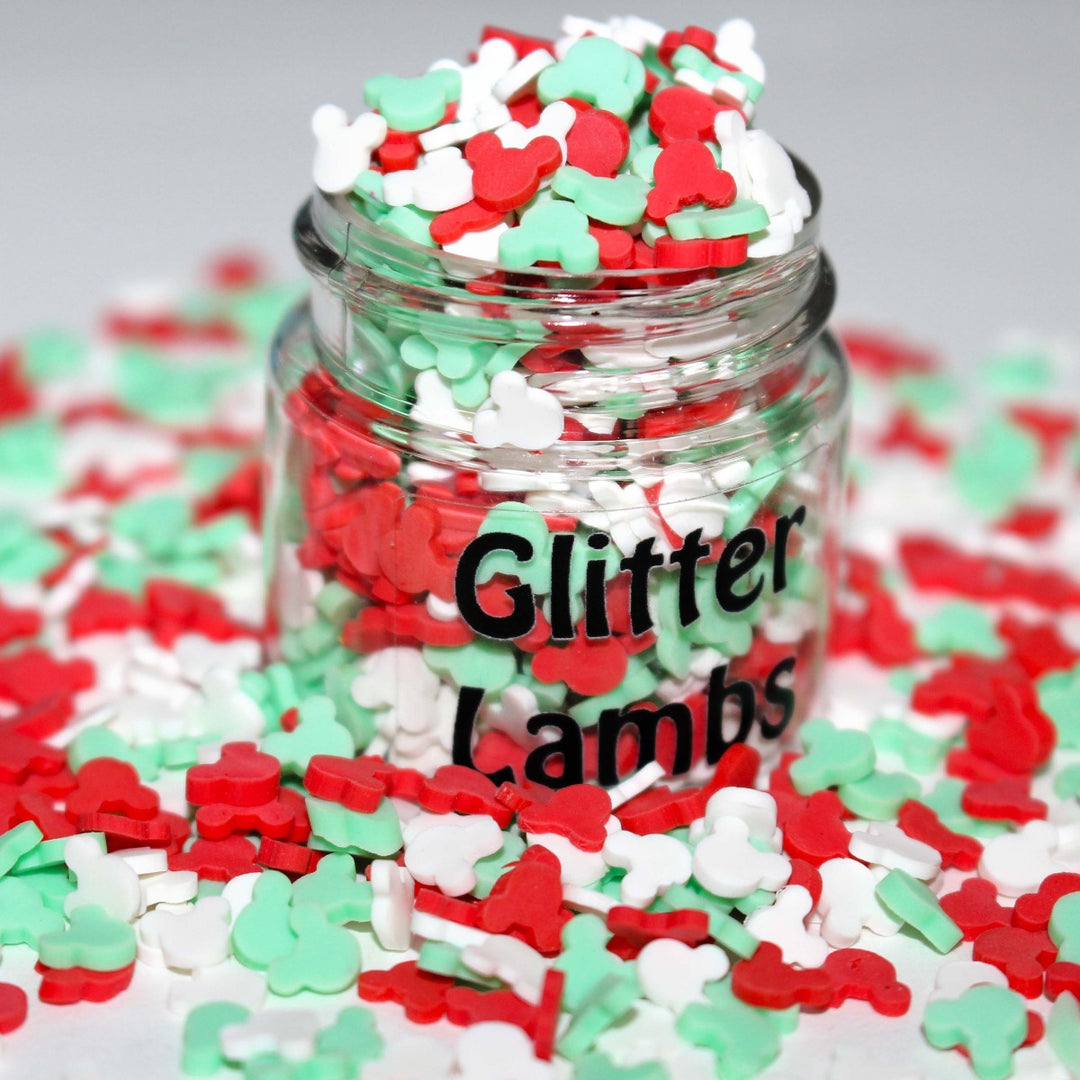 Minnie's X-Mas Bake Shop Christmas Clay Sprinkles by GlitterLambs.com