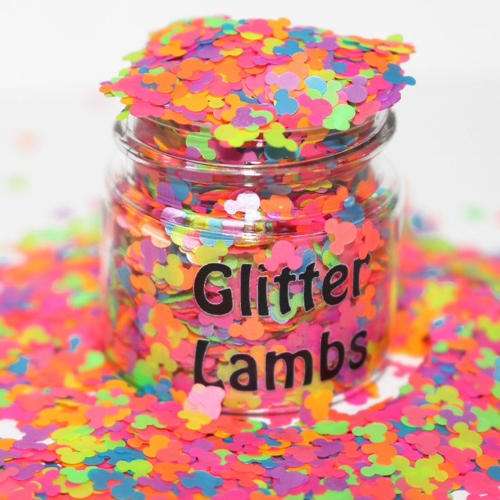 Neon Mouse Party Glitter