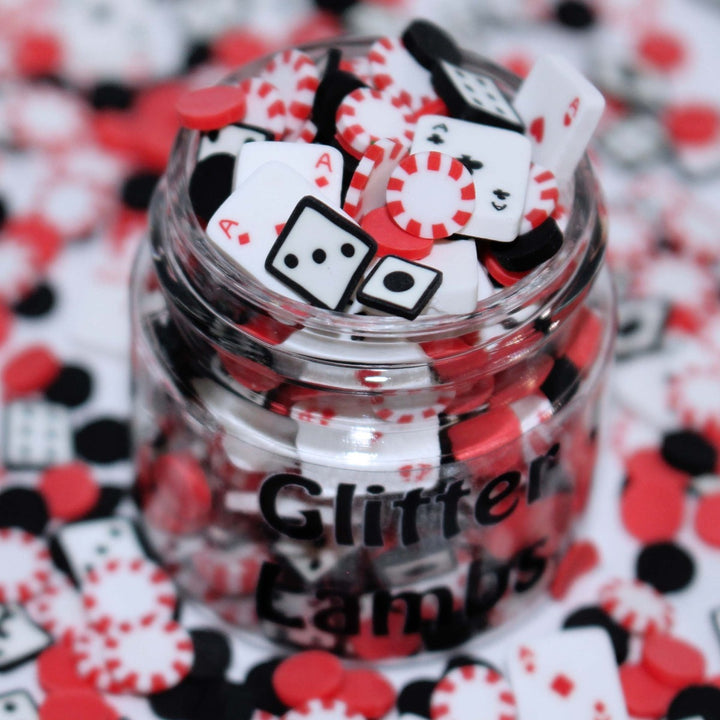 Peppermint Dice Game Fake Sprinkles by GlitterLambs.com
